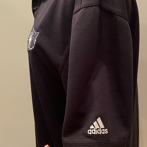 Adidas Climalite Black Polo with Minnesota Timberwolves EmbroideredMens Size L - Picture 4 of 15